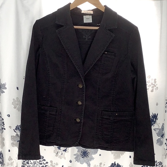 Black Jean Jacket - Picture 1 of 4